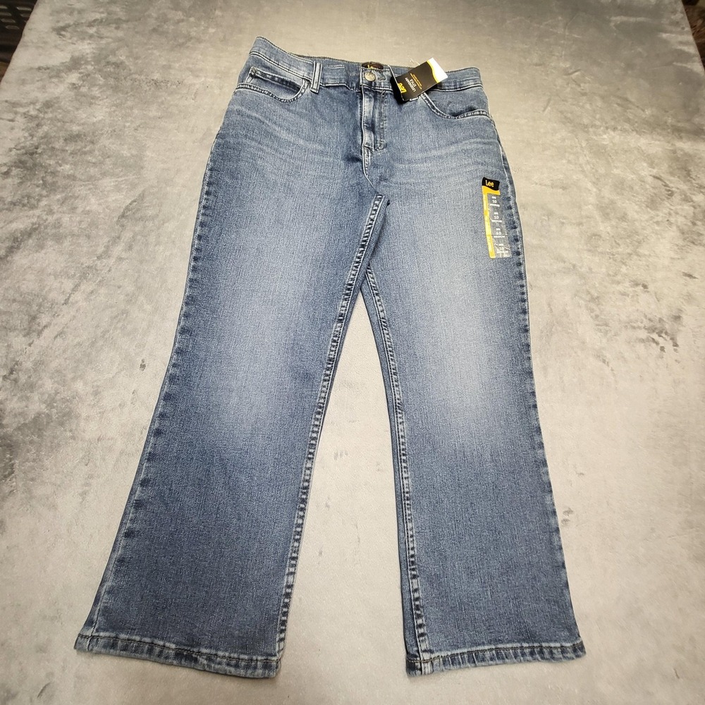 NWT Lee Jeans Womens 10 Blue Bootcut Mid Rise Stretch Denim